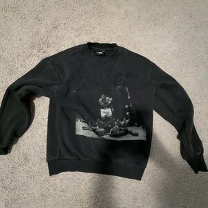 Black Muhammad Ali Graphic Sweater